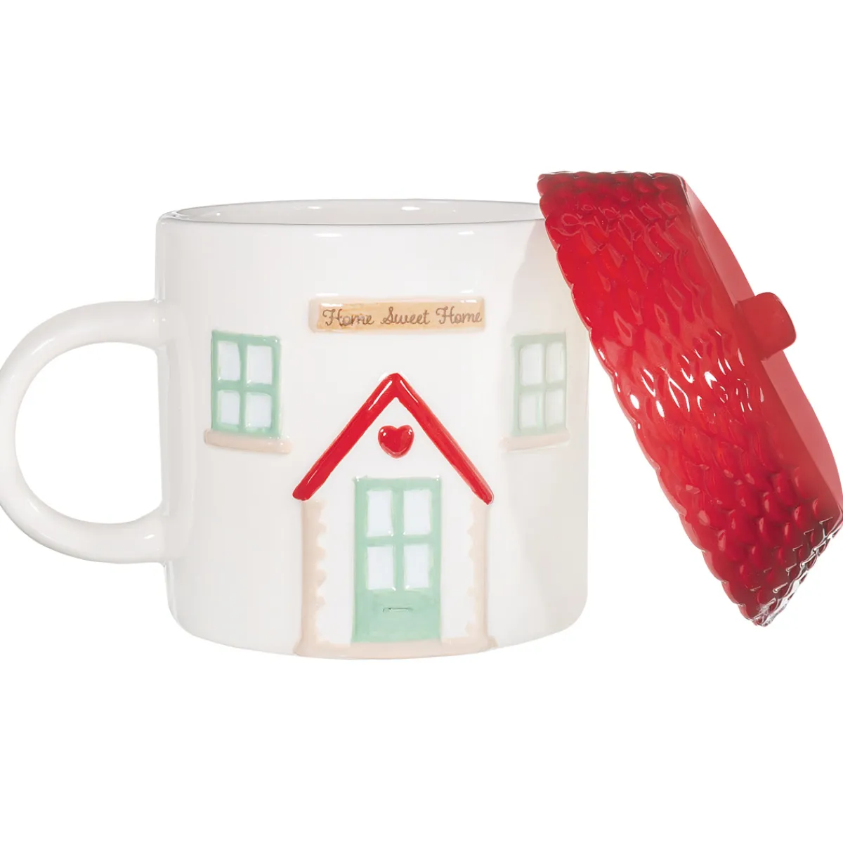 Online Sass and Belle House Shaped Mug with Lid