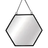 Discount Sass and Belle Jet Black Hexagon Mirror