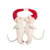 Outlet Sass and Belle Kissing Mice Felt Decoration