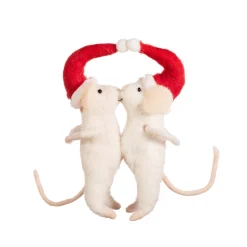 Outlet Sass and Belle Kissing Mice Felt Decoration