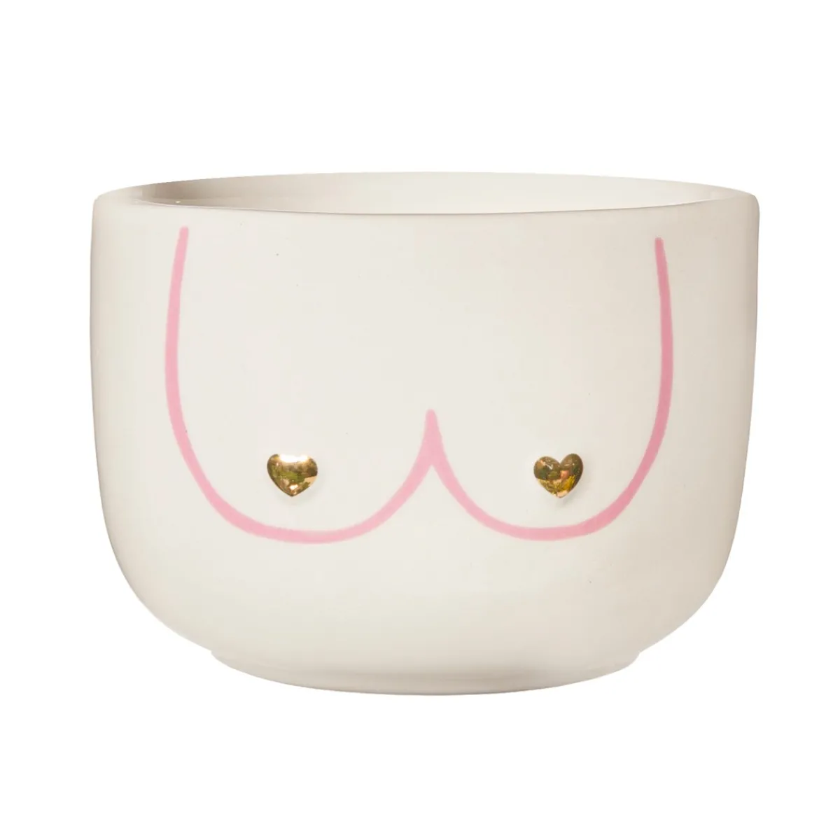 New Sass and Belle Large Girl Power Boobies White Planter