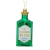 Hot Sass and Belle Let Christmas Be-Gin Shaped Bauble