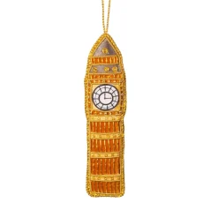 Hot Sass and Belle London Big Ben Zari Embroidery Decoration
