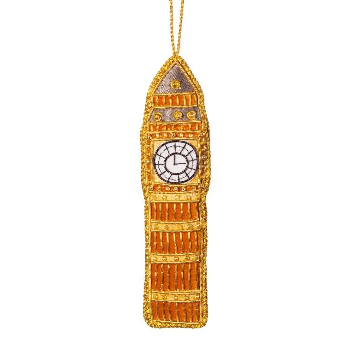 Hot Sass and Belle London Big Ben Zari Embroidery Decoration