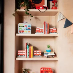 Hot Sass and Belle London Bus Red Bookends