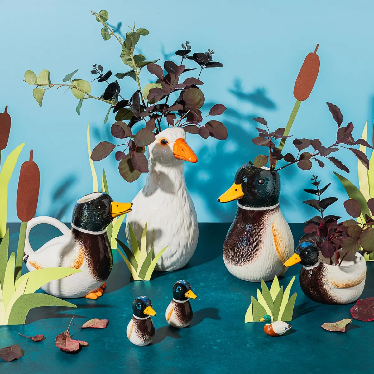 Outlet Sass and Belle Mallard Duck Mini Planter