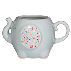 Best Sass and Belle Mandala Elephant Grey Mug