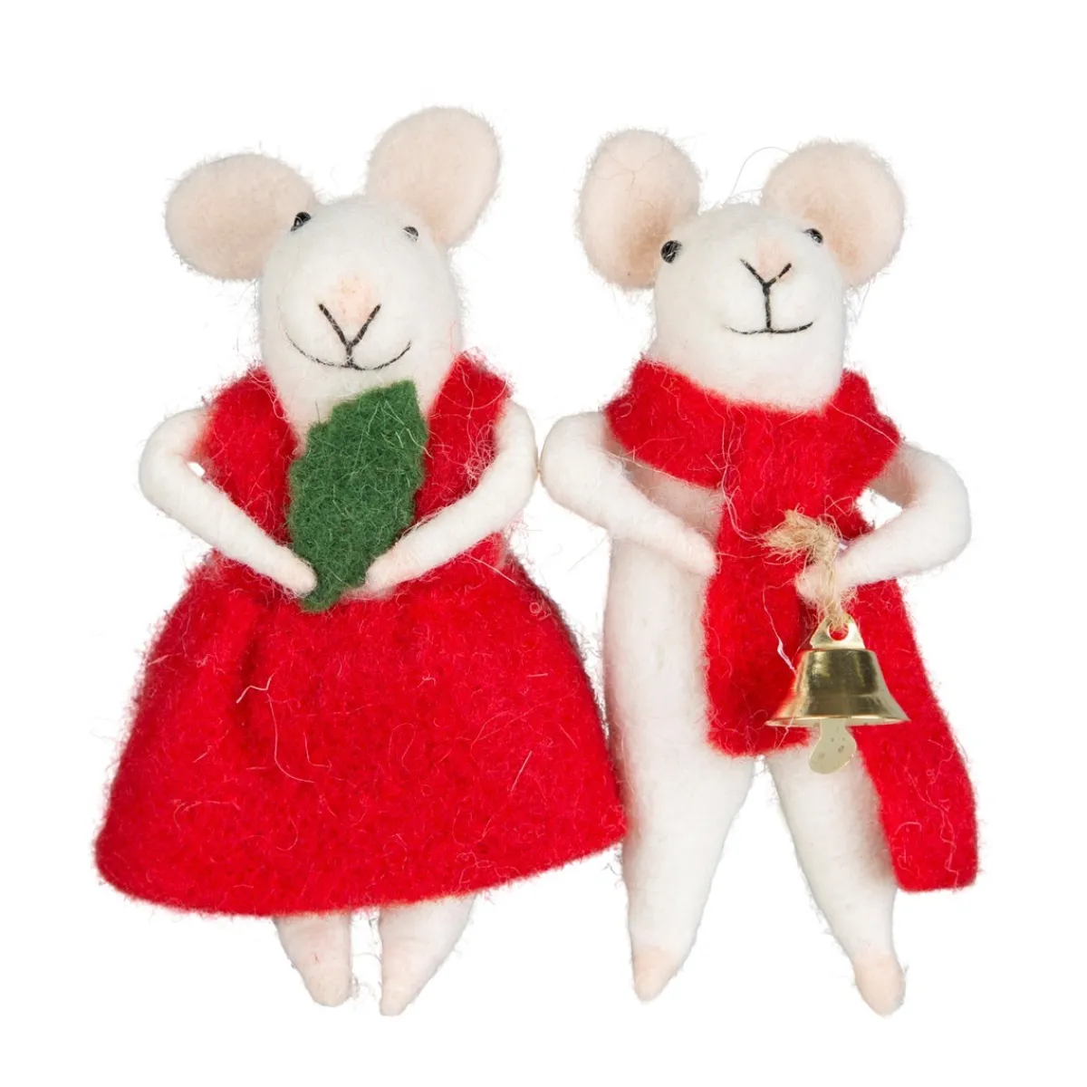 New Sass and Belle Millie & George Christmas Mouse Standing Decoration Assorted