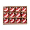 Outlet Sass and Belle Mini Bauble Red & White Stripe - Set of 12