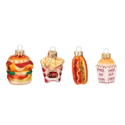 Best Sass and Belle Mini Fun Fast Food Shaped Baubles - Set of 4