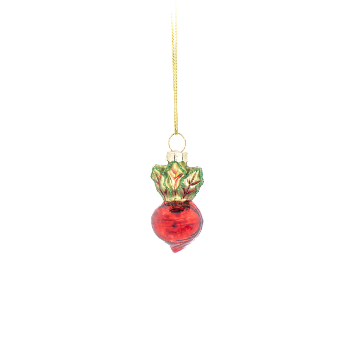 Best Sass and Belle Mini Glass Vegetable Hanging Decorations - Set of 4