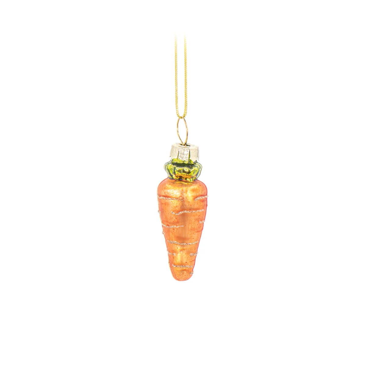 Best Sass and Belle Mini Glass Vegetable Hanging Decorations - Set of 4