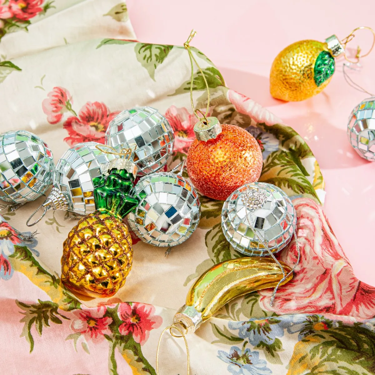 New Sass and Belle Mini Mirror Ball Baubles - Set of 6