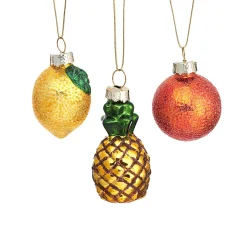 Discount Sass and Belle Mini Tropical Fruit Baubles - Set of 3