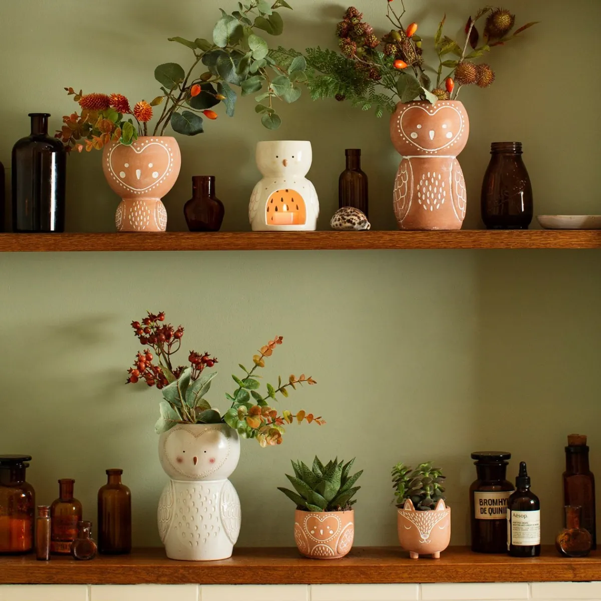 Discount Sass and Belle Mini Woodland Fox Terracotta Planter