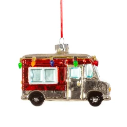 Hot Sass and Belle Mobile Home Shaped Bauble