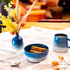 Hot Sass and Belle Mojave Glaze Blue Vase