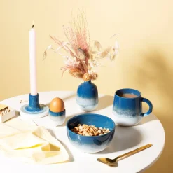 Hot Sass and Belle Mojave Glaze Blue Vase