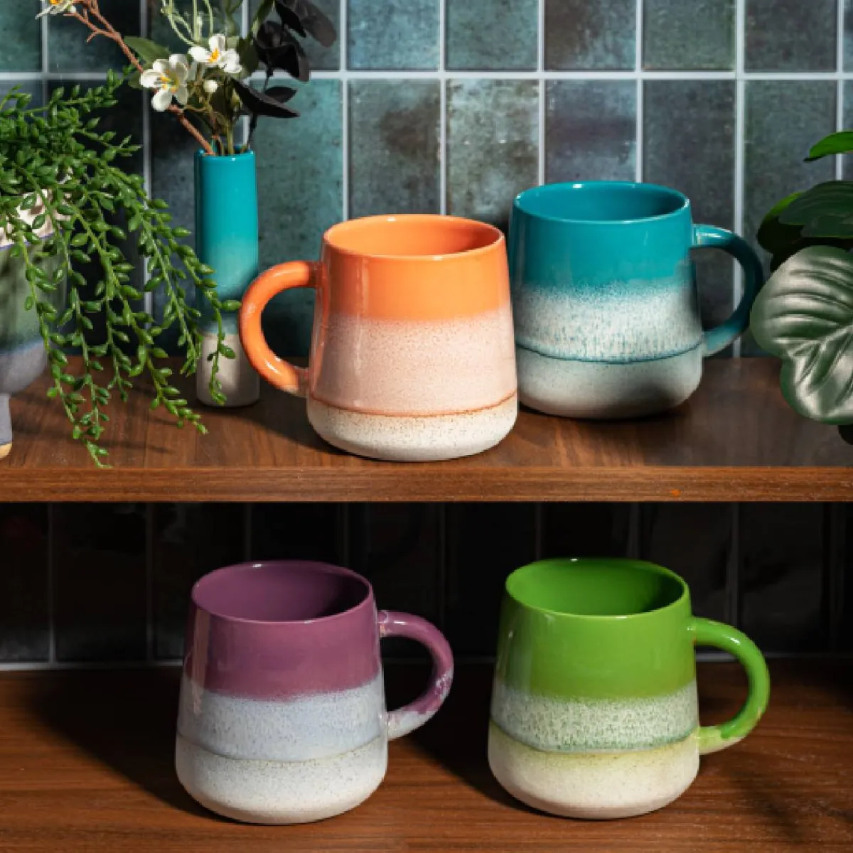 Best Sass and Belle Mojave Glaze Coral Mug