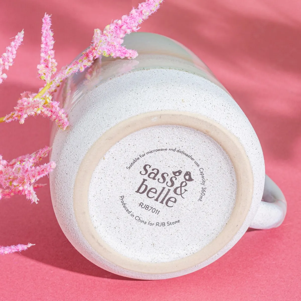 New Sass and Belle Mojave Glaze Grey Mug
