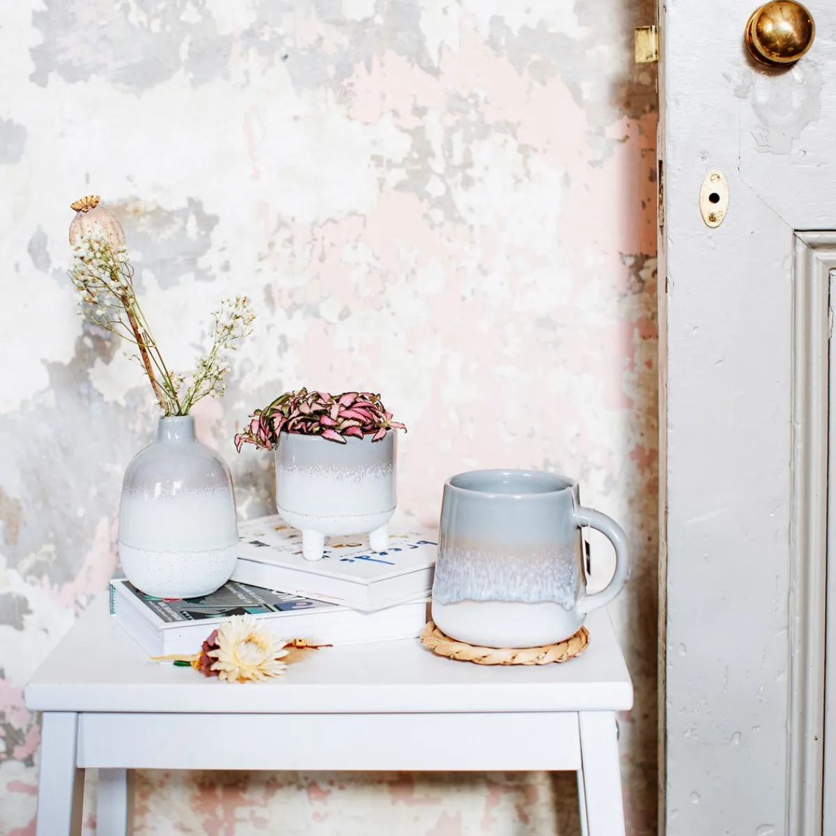 New Sass and Belle Mojave Glaze Grey Mug