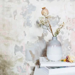 Hot Sass and Belle Mojave Glaze Grey Vase