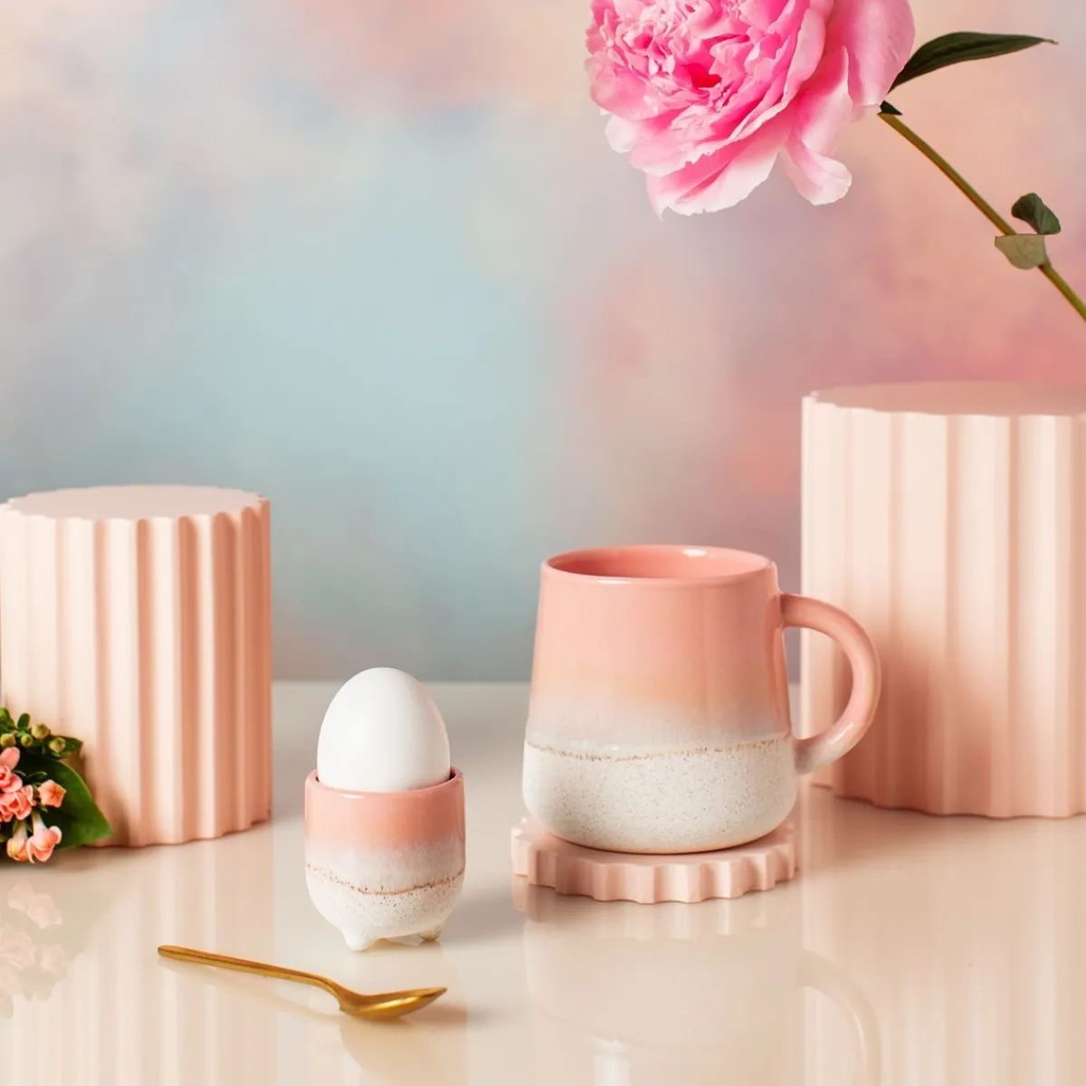 Clearance Sass and Belle Mojave Glaze Pink Egg Cup