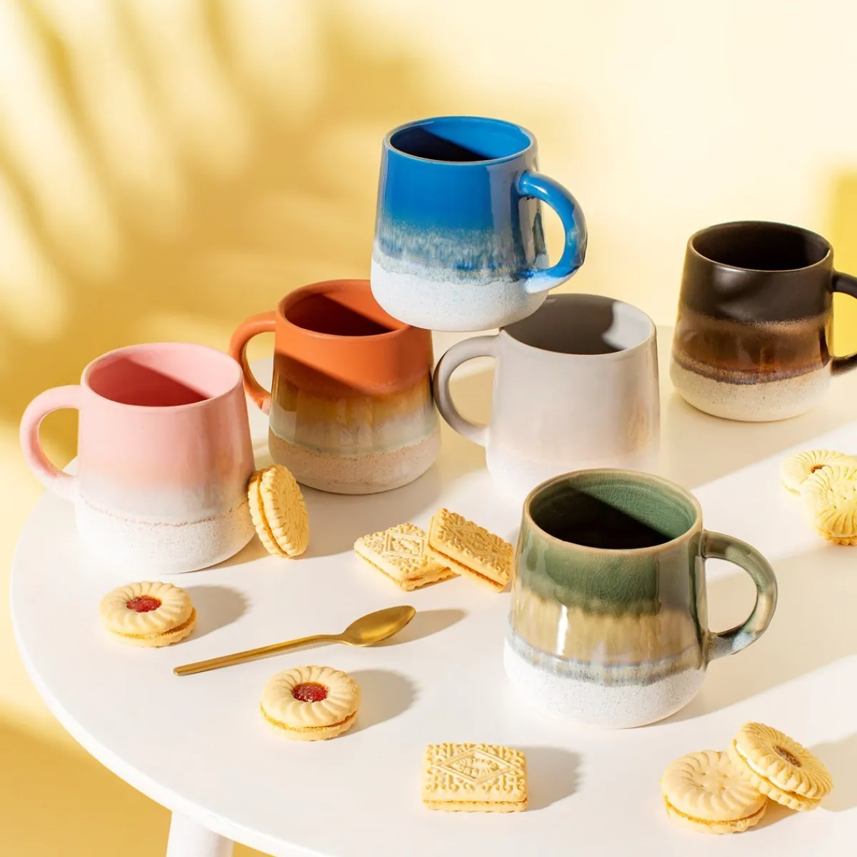 Online Sass and Belle Mojave Glaze Pink Mug