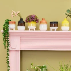 Discount Sass and Belle Mojave Glaze Yellow Planter