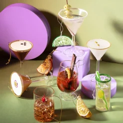 Hot Sass and Belle Mojito Cocktail Shaped Bauble