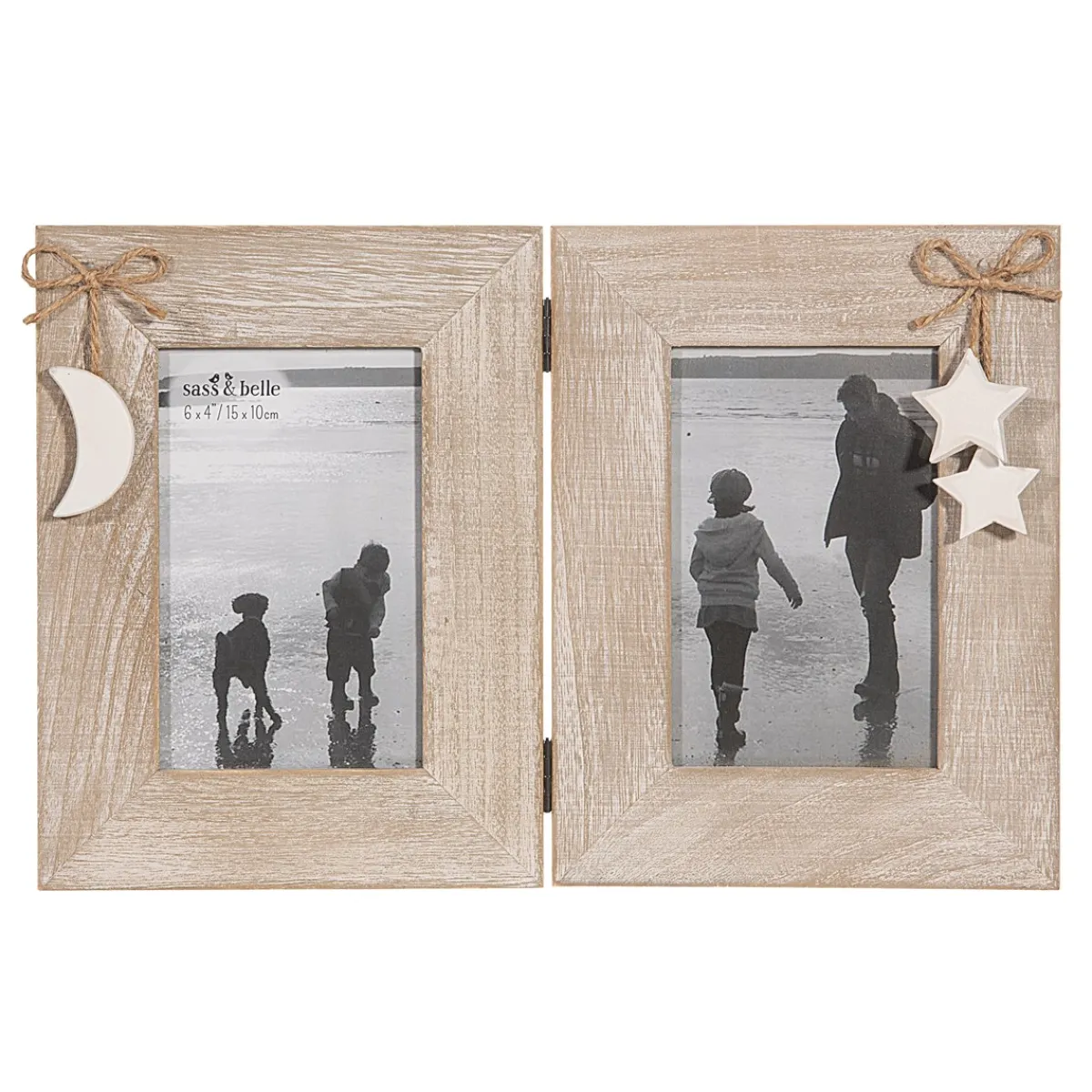 Online Sass and Belle Moon and Stars Double Frame