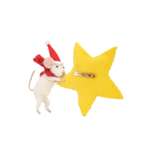 Online Sass and Belle Mouse with Felt Star Tree Topper Felt Decoration