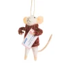 New Sass and Belle Mouse with Letter to Santa Felt Decoration