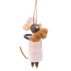 Hot Sass and Belle Mr Baker Mouse Felt Decoration