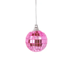 Clearance Sass and Belle Multicoloured Mirror Ball Bauble - Set of 6