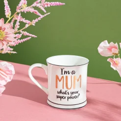 Hot Sass and Belle Mum Superpower Mug