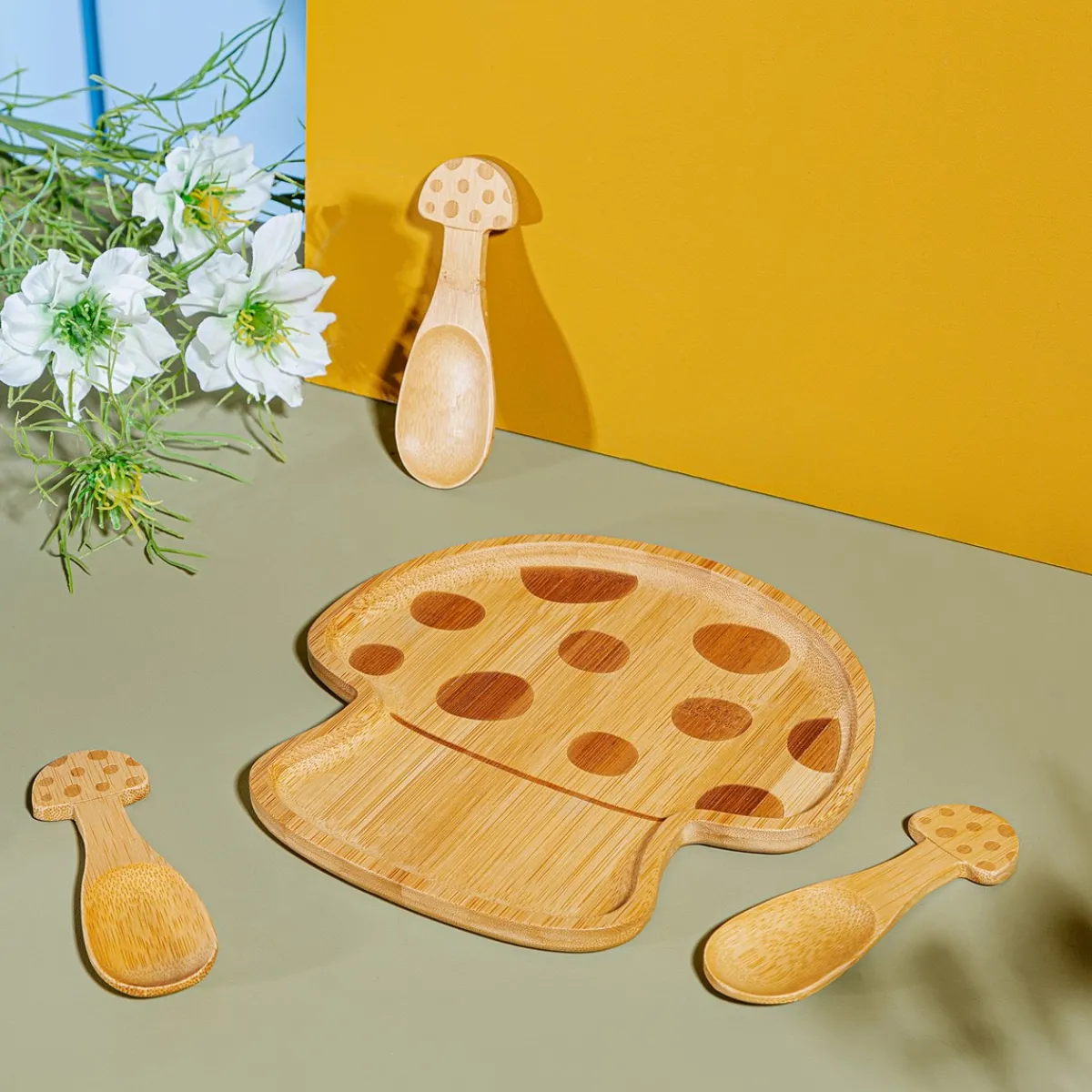 Discount Sass and Belle Mushroom Bamboo Plate