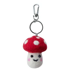 Clearance Sass and Belle Mushroom Felt Keyring