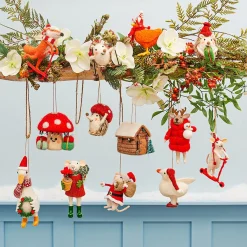 Best Sass and Belle Mushroom with Presents Hanging Decoration