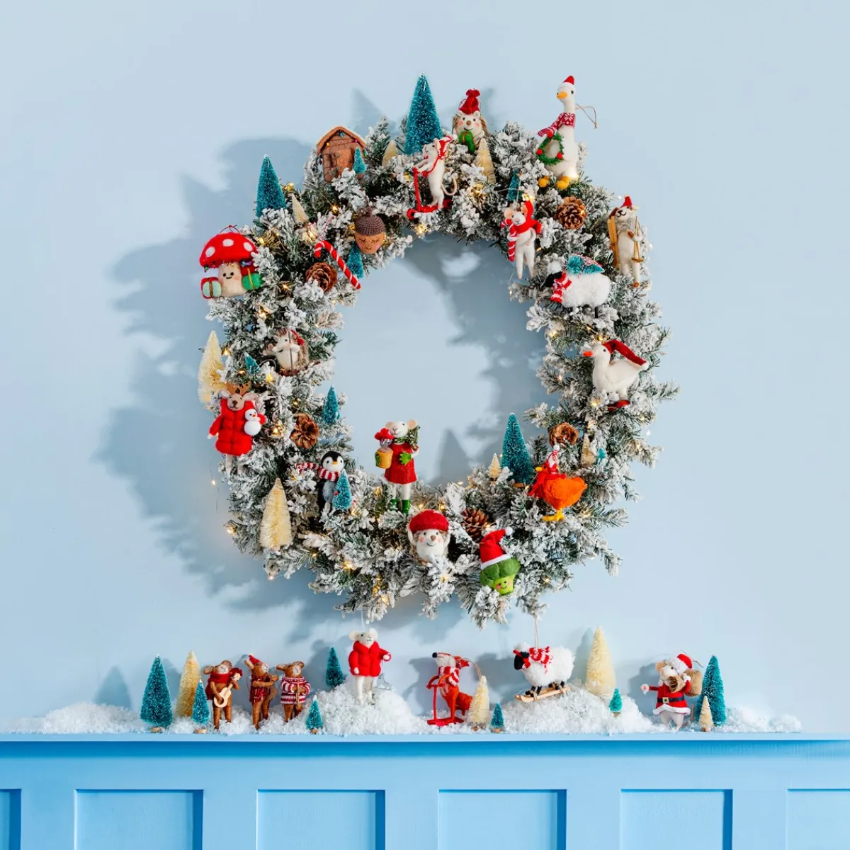 Best Sass and Belle Mushroom with Presents Hanging Decoration