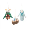New Sass and Belle Navity Mice Felt Decoration - Set of 3