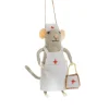 Sass and Belle Nurse Mouse Felt Decoration