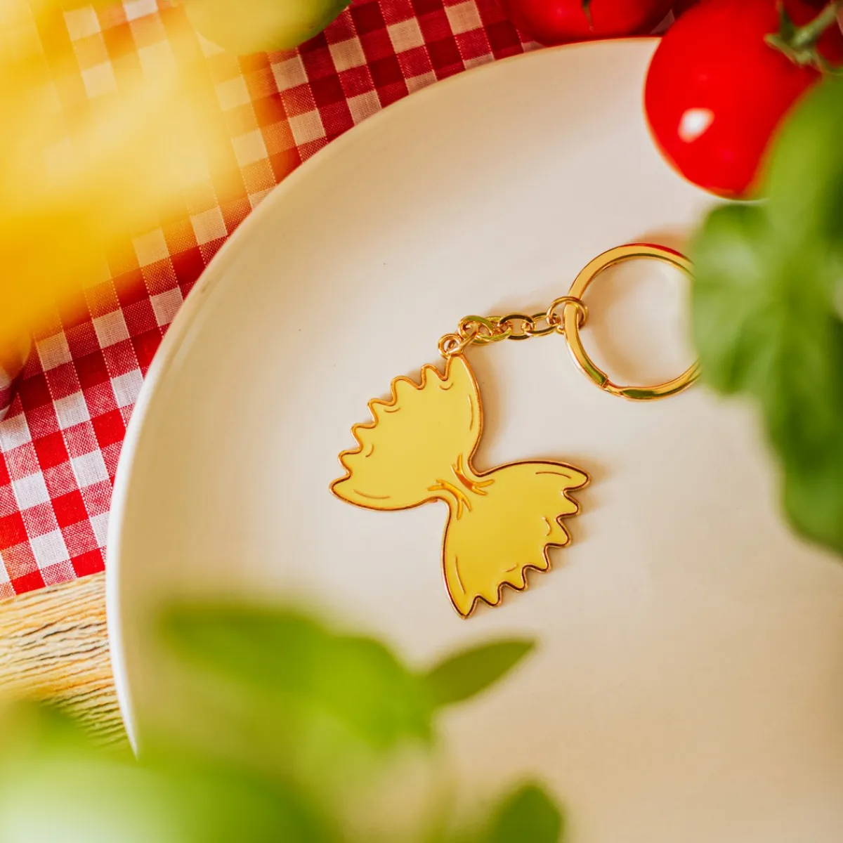 New Sass and Belle Pasta Shaped Keyring