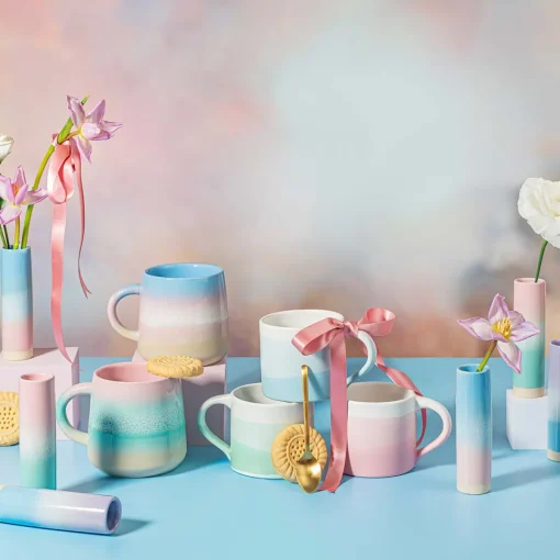 Sale Sass and Belle Pastel Ombre Mug Blue & Pink