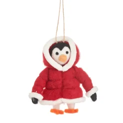 Outlet Sass and Belle Penguin in Puffer Jacket Felt Decoration