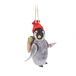 Best Sass and Belle Penguin with a Backpack Felt Decoration