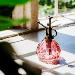 New Sass and Belle Pink Glass Plant Mister