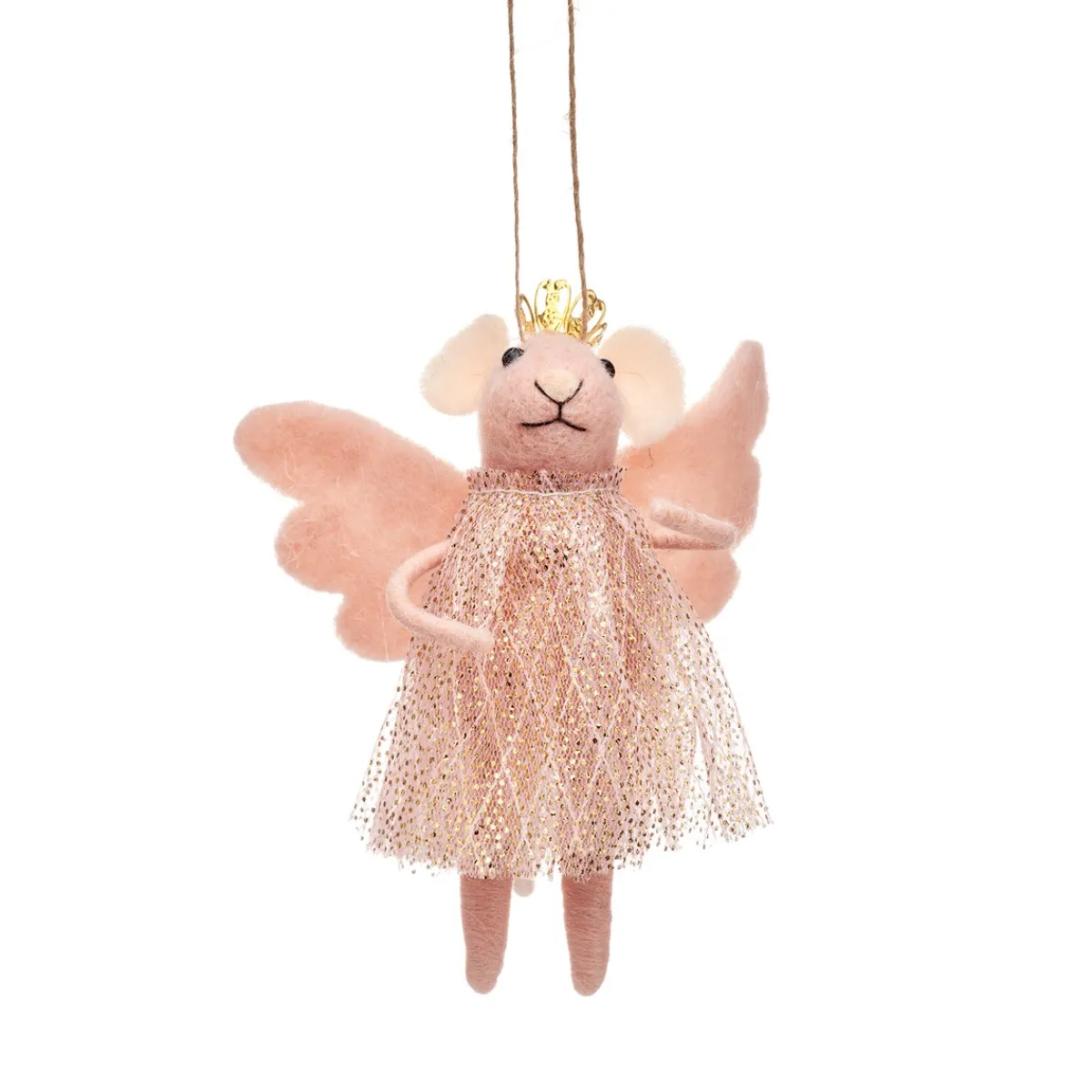 Outlet Sass and Belle Pink Princess Fairy Mouse Hanging Decoration