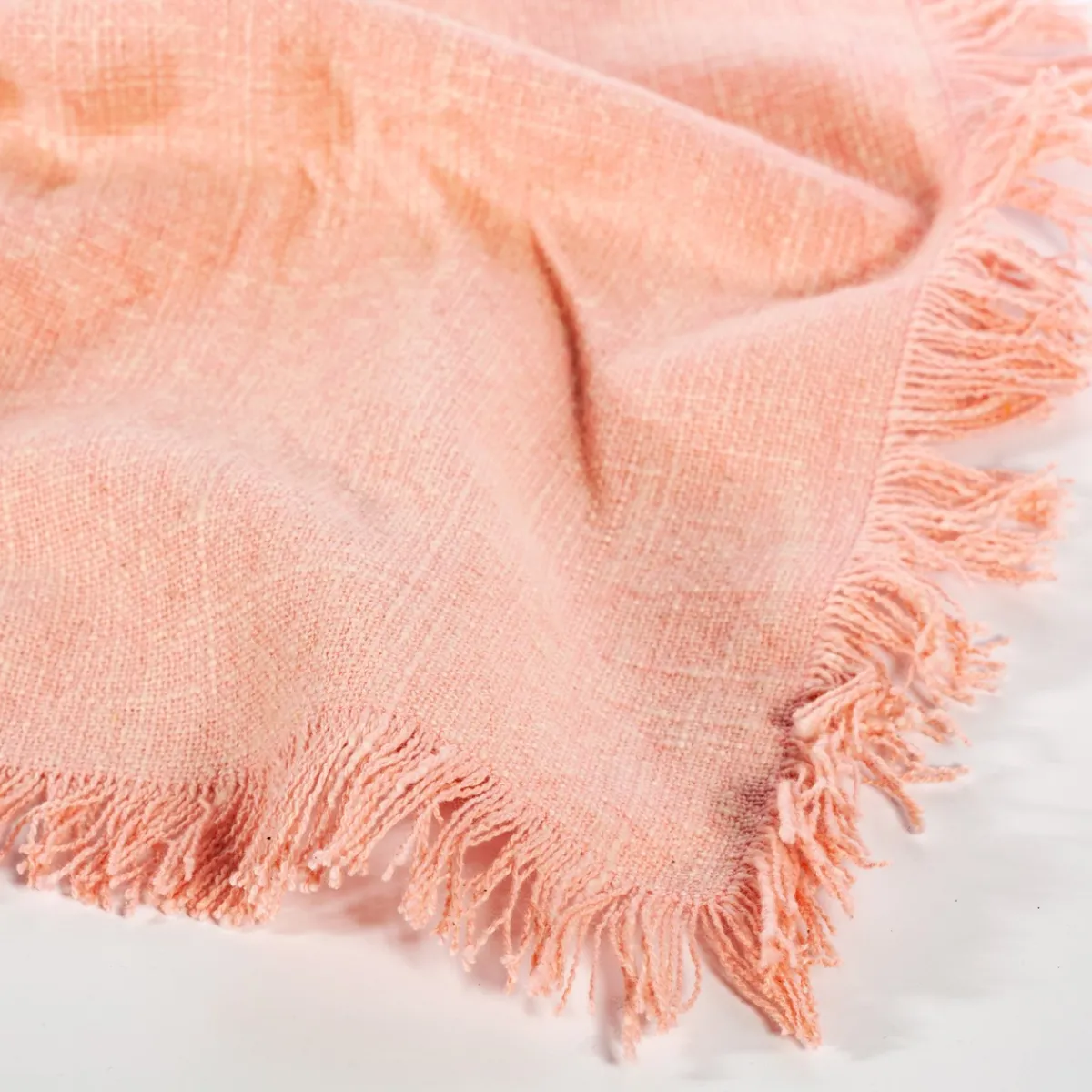 Best Sass and Belle Pink Stonewash Napkins with Fringed Edge - Set of 2