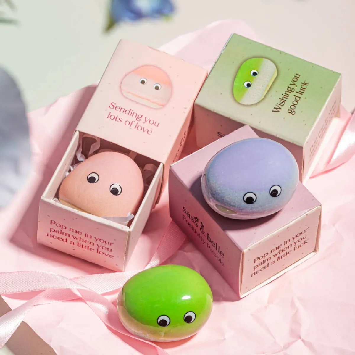 Discount Sass and Belle Positivity Pebble - Love
